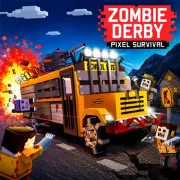 Play Zombie Derby: Pixel Survival Game